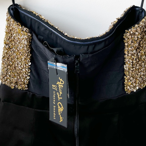 NWT, ALICE + OLIVIA Jeri Embellished Jumpsuit - Picture 7 of 7